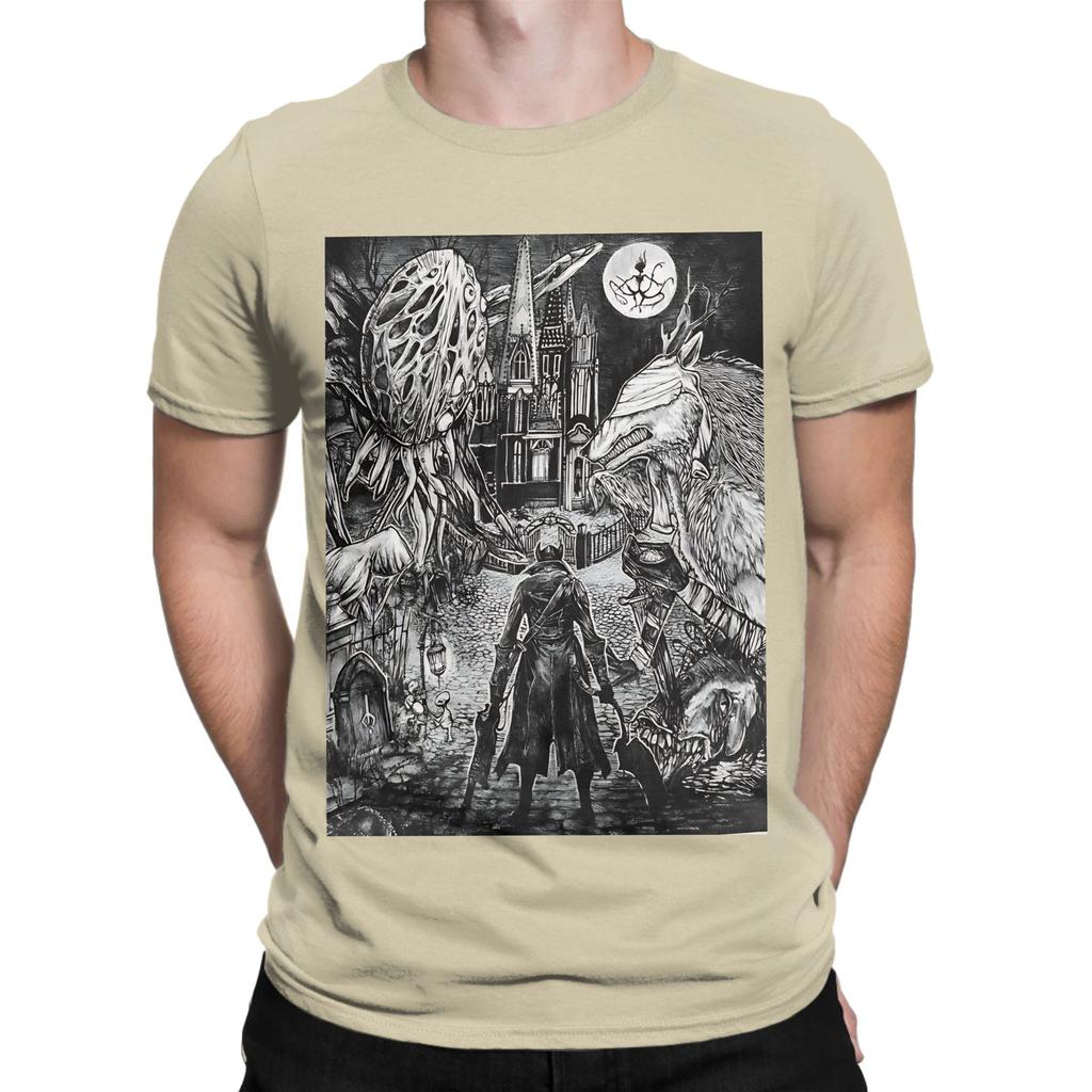 T-shirt Nera Bloodborne Novità 100% Cotone T-shirt Bloodborne Top Per Unisex