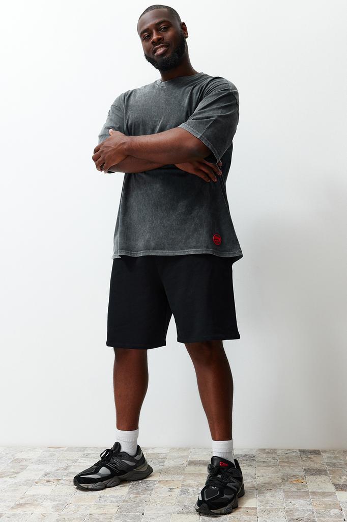 Women's Plus Size Shorts & Bermuda Fashion New Season Plus Size Stone Regular Normal Cut Comfortable 100% Cotton Basic Shorts