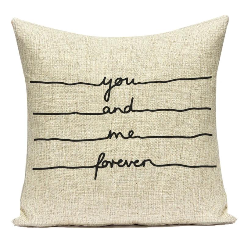 Modern Home Decoration Letter Home Sweet Home Decorative Pillows Case Polyester Cushion Cover For Living Room Capa Almofadas