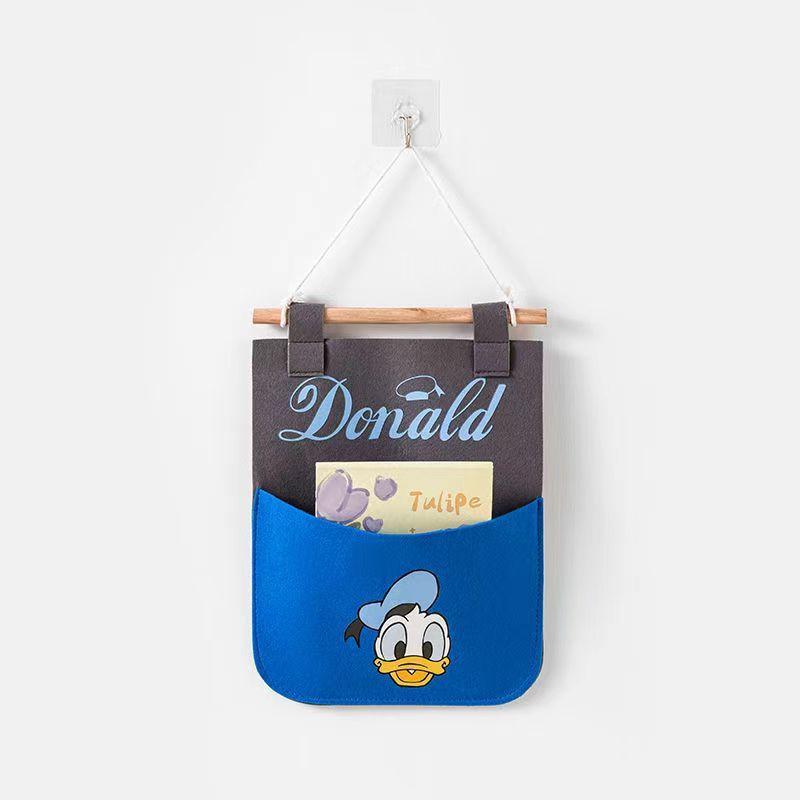 Mickey Mouse Felt Wall Organizer With Multiple Pockets For Kids Room Storage