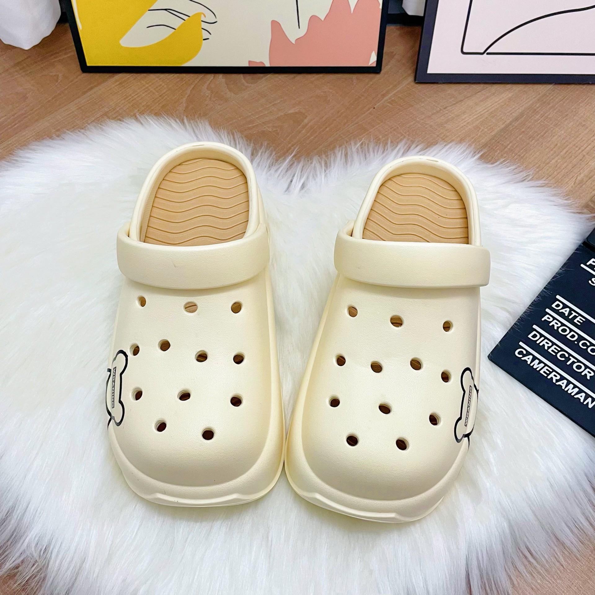 

Женские летние нескользящие сандалии из ЭВА с толстой подошвой - пляжная обувь, увеличивающая рост 36-37