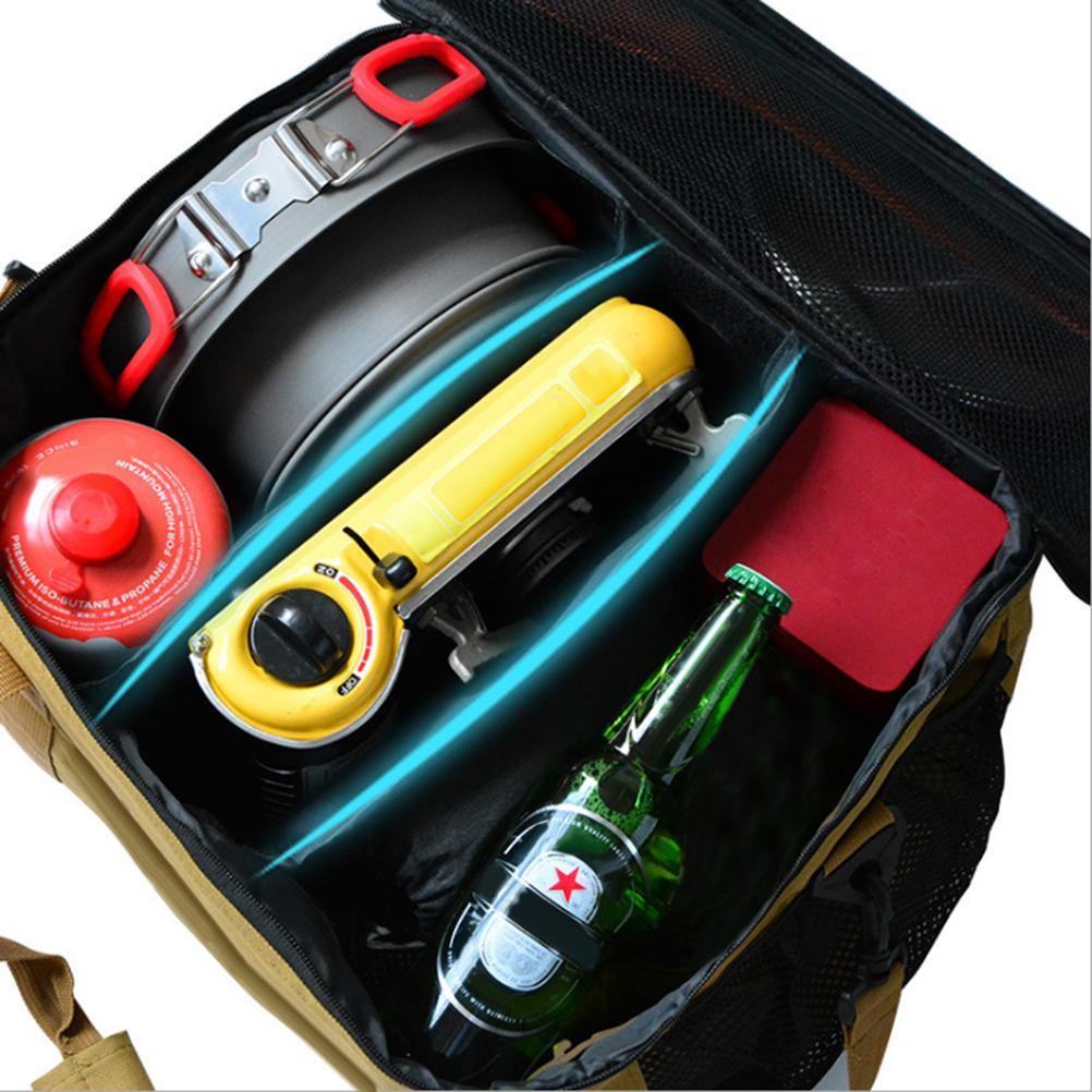 Cookware Bag Portable Oxford Picnic Cookware Storage Bag Waterproof Barbecue Tableware Bag for
