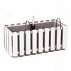 Boardee balcony box with irrigation and hooks, white