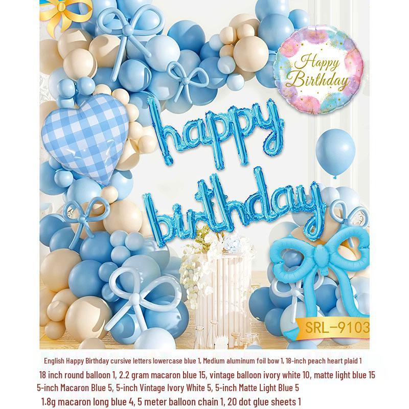 Adult & Children Birthday Number Balloon Decoration Set
