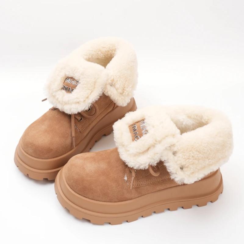 

Fashion New Women s Snow Boots Wear Resistant Thick-soled Winter Warm Plush 2024 Hot Sale Fashion Solid Color Casual Comfortable Boots 40 хакі
