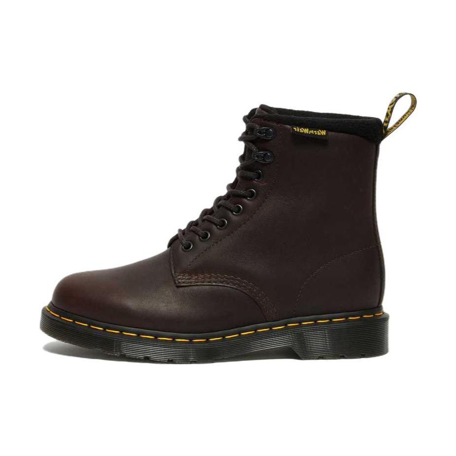 Dr. Martens 1460 Leather Round Toe Lace-Up Short Boots Unisex Boots Dark-Brown 27816201