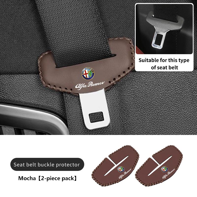 For Alfa Romeo Car Seatbelt Buckle Cover Protector Cover Anti-scratch Cover GT Stelvio F1 Brera Volante Tonale Gloria Disco def789