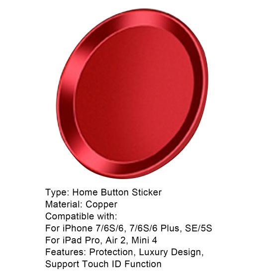 Knopfaufkleber Schutz Touch ID Home Mode Bunt Knopfaufkleber für iPhone 7/6S/6