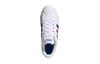 adidas VL COURT 2.0 K Abrasion Resistant Low Top Kids' Skateboarding Shoes White Blue Red Kids' FY7170