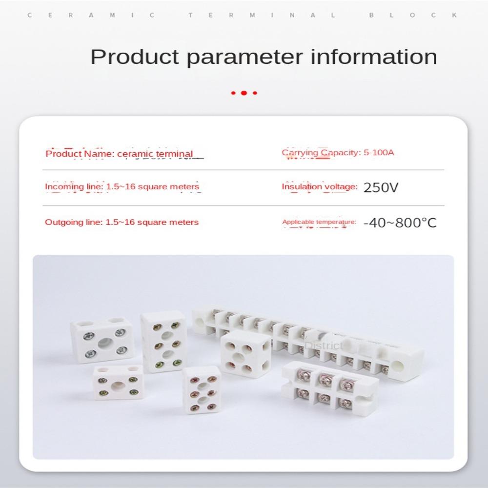 High-temperature Resistant Screw Wire Connector Terminals Ceramic Terminal Post