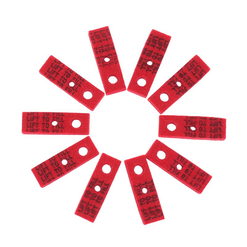 10Pcs Red Felt Thicked Cotton Sealed Pads Replacement Accessories For Z Kerosene Lighter Bottom Sealing Liner