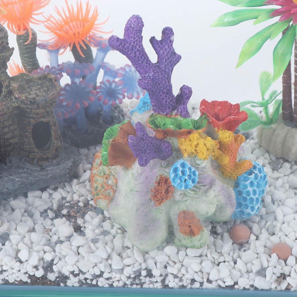 Resin Artificial Coral Reef Decorative Coral Reef Ornament Fish and Shrimp Shelter  Aquarium