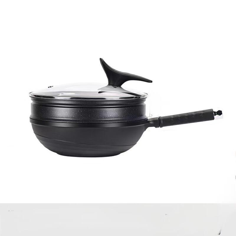 Yoshida Takumi 30cm Non-stick Wok with Steamer