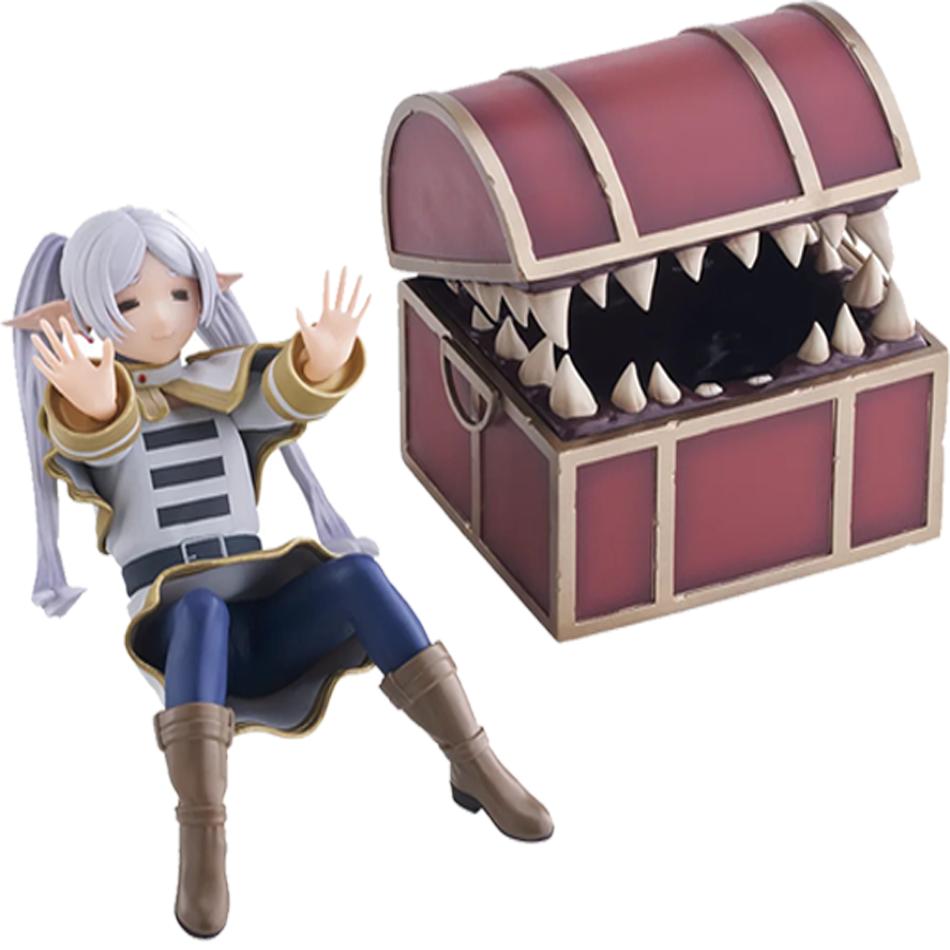 Frieren Beyond Journey's End Frieren Treasure Box Monster Anime Figure Toy Fern Noodle Stopper Action Figurine