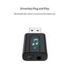 2 In 1 Bluetooth 5.0 Transmitter Receiver 3.5mm AUX HIFI Stereo Audio USB Mini Wireless Adapter for
