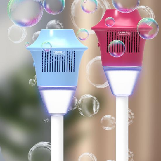 Bubble Machine with Lights Multi-Button Adjustment Automatic Vertical Bubble Maker with Adjustable Height Up To 47 Inches Rechargeable Bubble Blower