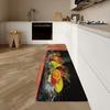 Fruit Pattern Soft Kitchen Rug Anti-Fatigue Kitchen Rug Waterproof Non-Slip Rugs Set Runner Rug Bedside Rug Absorbent Carpet For Kitchen