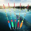 5PCS Multiple Color Balsa Wood Fishing Float Bobber Bite Indicator Angling Equipment(6+2g )
