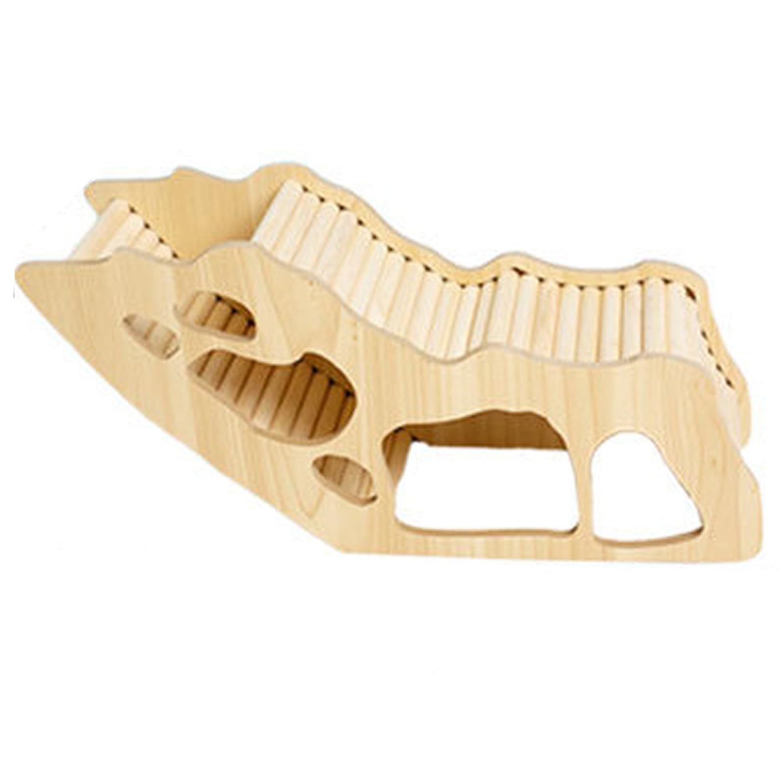 TOMMYFIELD Hamster Toy, Hideout, Exercise Relief, Small Animal Tunnel, Wooden Toy, Raising Toy (Type A)