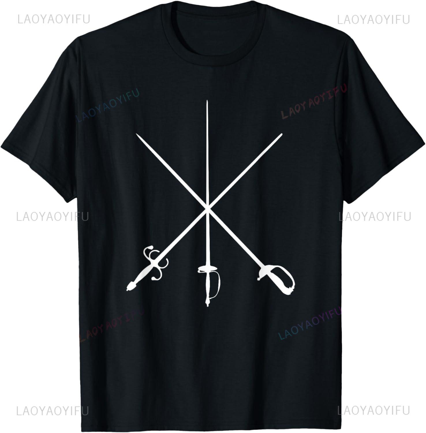 

Fencing Swords - Fencer Fighting Fencing T-Shirt Individuality Unisex Summer Streetwear Tops Camisas Streetwear 4XL
