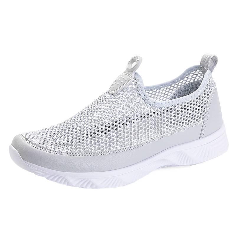Women's Shoes Mesh Shoes Sports Shoes Summer Mesh Shoes Summer One-pedal Lazy Hollow Breathable Leisure Single
