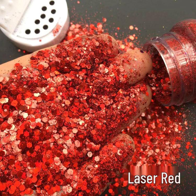 100ml Gold Glitter Nail Art Sequins Powder for Phone Case Decorations