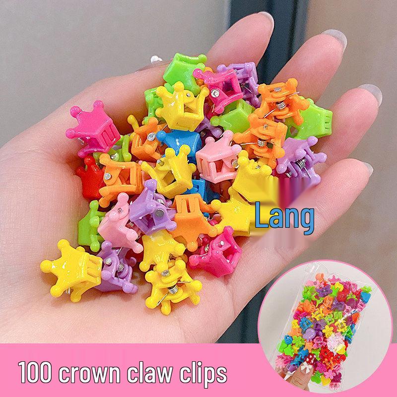 Baby & Toddler Hair Clips - Cute, Damage-Free Princess Hair Accessories with Mini Claw Clips & Flower Designs