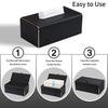 Elegant Striped Plastic Tissue Box