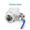 HK-555 Stainless Steel Two-Piece Ball Valve