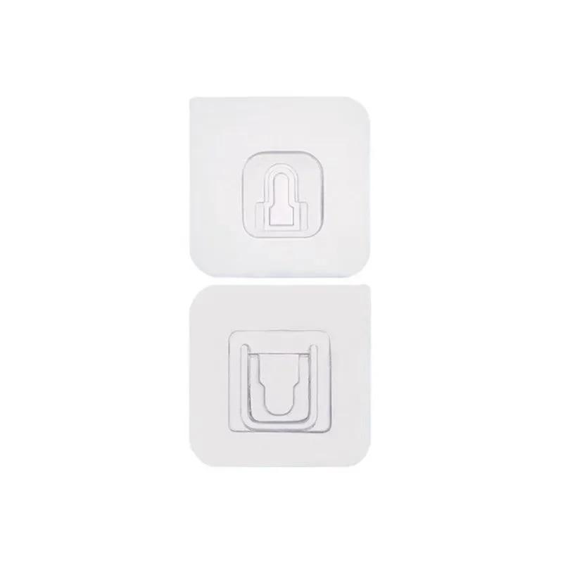 Double sided adhesive wall hooks Wall Hanger Strong Transparent Suction Cup Sucker Hook Wall Storage Holder Kitchen Bathroom