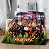 Fc Bayern Munich Champions Celebration Personalized Text Blanket Throw Customizable Blanket Comfortable for Chair Picnics Office Chair Living Room