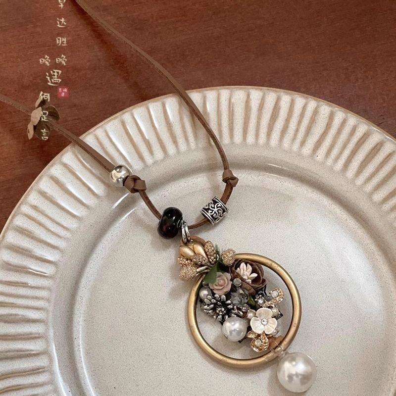 Bohemia Ethnic Style Long Mori Girl Style Pendant Necklace Female Summer Exotic Retro with Skirt Sweater Chain Accessories