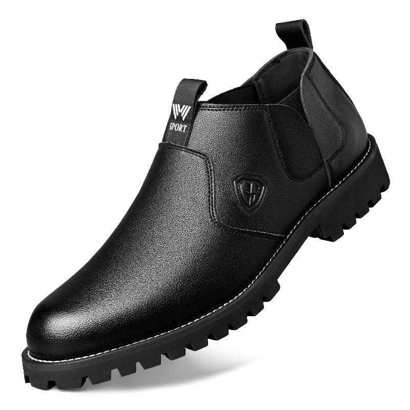 SHEIN TEMU Men s Versatile Casual Leather Shoes - Trendy Youth Fashion 40