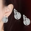 Vintage European & American Clock-Inspired Hollow Disc Earrings