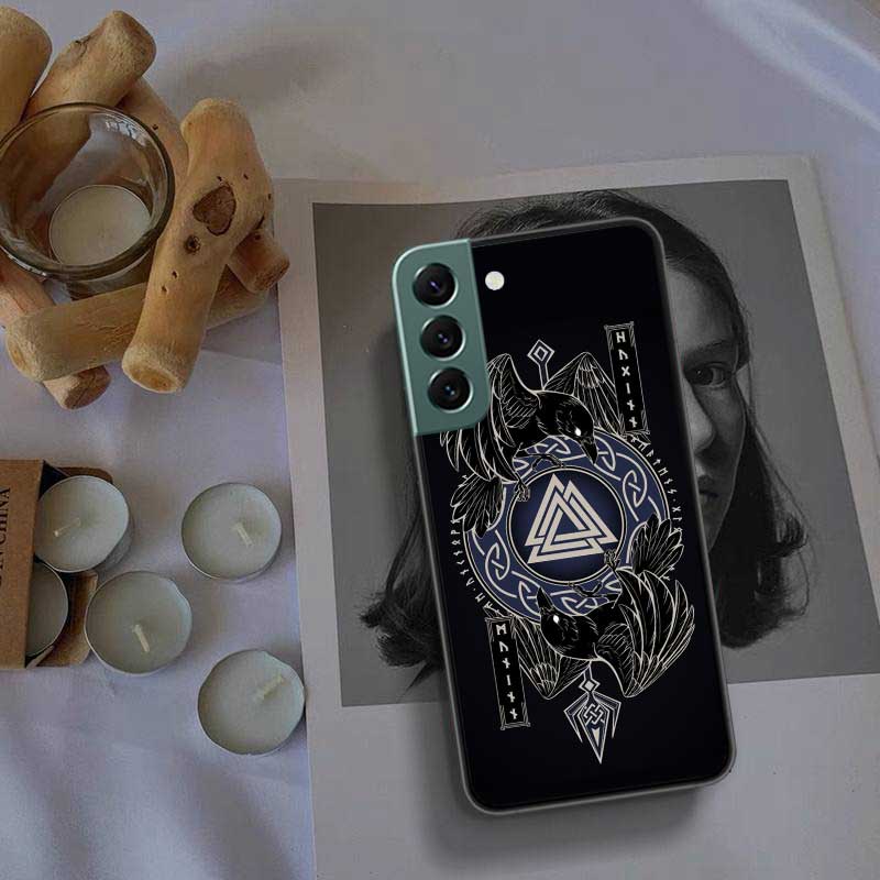 Nordic Norse Phone Case For Samsung Galaxy S22 S25 Ultra S21 S10 Plus S26 Edge S20 S23 S24 FE Cover Silicone Soft TPU Clear