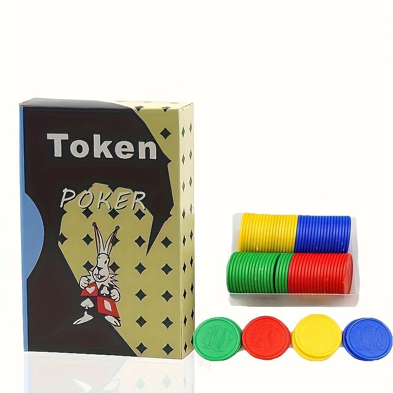 1 balíček karet a 50 kulatých herních rekvizit, papírový ultratenký poker, poker pro deskové hry, magické pokerové rekvizity, sada deskových her pro volnočasovou zábavu