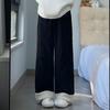 Simple Baggy Straight Trousers Causal Basic Snow Pants Vintage Windbreak Cotton Pants  Women