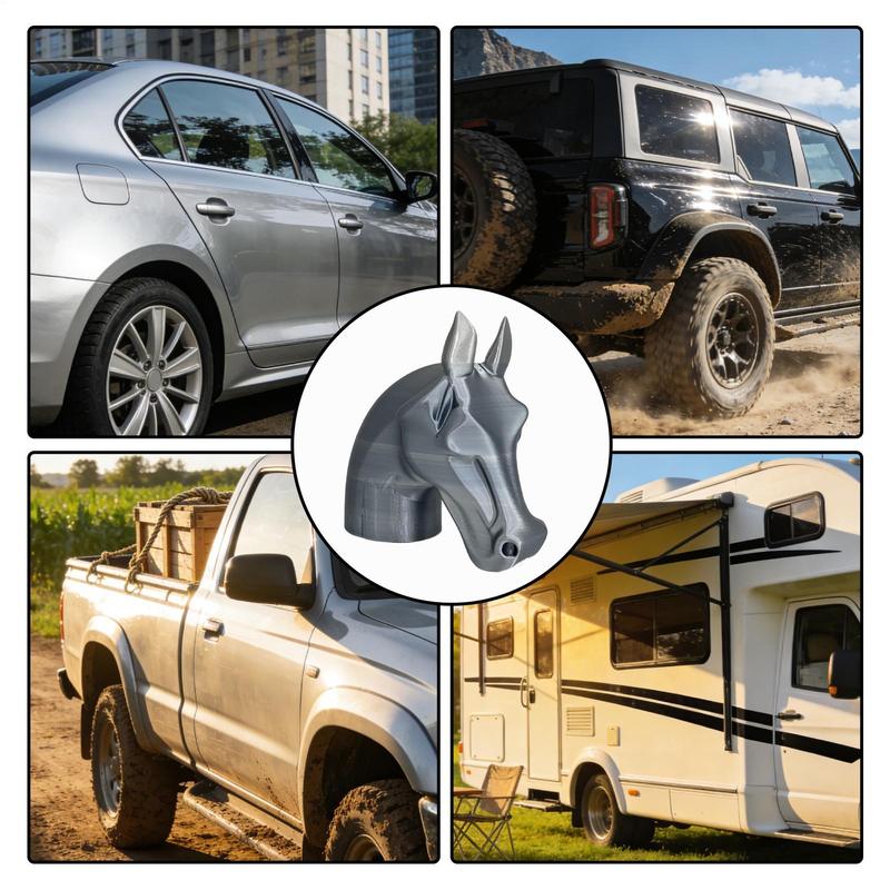Trailer Hitch Dust Cover Exterior Decorative Horse Head Caps Trailer Hitch Receiver Cover For Cars Sedans Trucks Road Trips