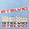 1pc 3D  for STELVIO ABS Car Logo Letter Sticker Rear Bumper Tail Door Trunk Sticker Rear Emblem Stickers Accessories