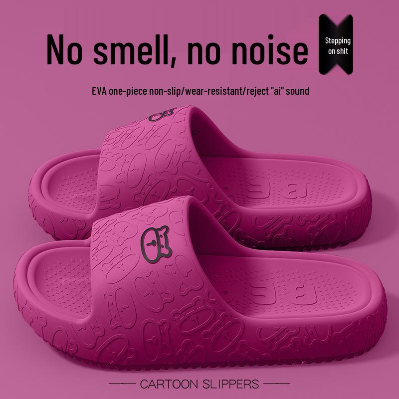 EVA Men's Non-Slip Odor-Resistant Thick-Soled Summer Slippers for Indoor & Outdoor Use
