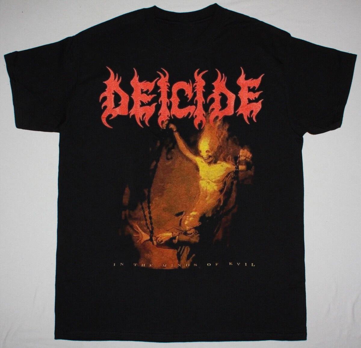 Men s and Women s T-shirts New Deicide In The Minds Of Evil Gift For Fan Black All Size Shirt S