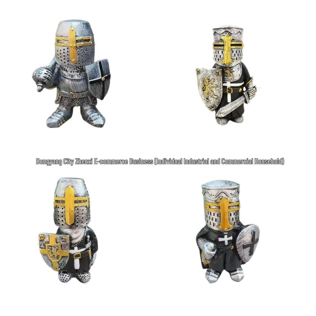 American Creative Dwarf Guard Knight Ornament for Living Room or Garden