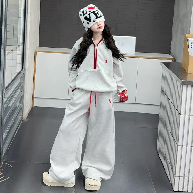 Modisches Sweatshirt- und Hosen-Set für Mädchen - Frühjahr/Herbst 2025 Kollektion
