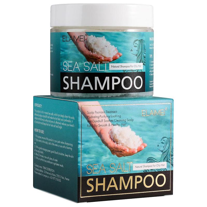 Natural Sea Salt Shampoo Hair Treatment Scrub Scalp Exfoliating Treatment