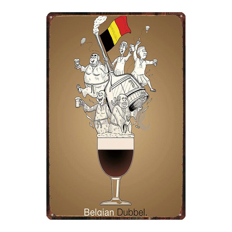 Orval Chimay Westmalle Chouffe Metal Tin Sign Vintage Plate For Bar Club Wall Pub Restaurant  Home Decor Iron Poster DU-3599A