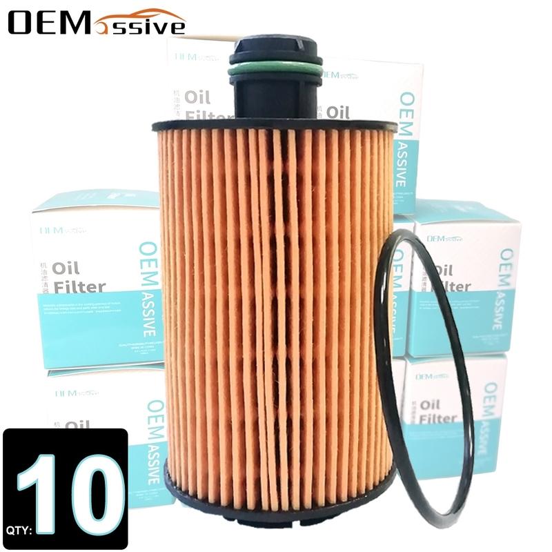 

Set Of 10, 68229402AA Oil Filter For Ram Chrysler Jeep Grand Cherokee Lancia Thema 2013 2014 2015 2016 2017 2018 3.0 V6