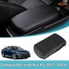 Aunginsy Car Leather Center Console Protector Cover Compatible with Kia K5 DL 2021-2024 Car Center Console Armrest Seat Box Cover Cushion Lid