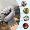 Cut Resistant Work Gloves, PU Coated Palm,Level 5 Safety Anti-Cut Gloves High-strength Industry Kitchen Gardening Anti-Scratch multi-Purpose