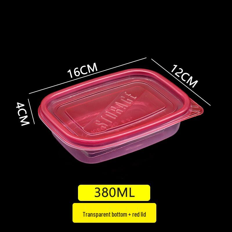 Handun 380ml Disposable Pink Round Takeaway Boxes (400 Pack)