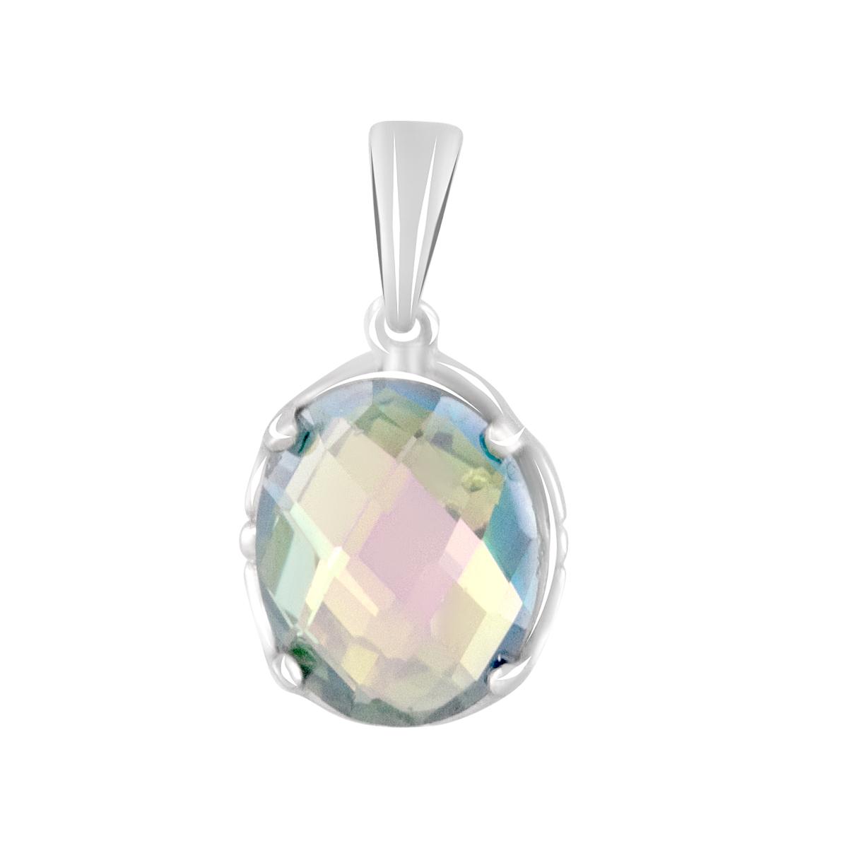 

Срібна підвіска з топазом 3.45ct (2107064) різнокольорові кольору